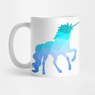 Abstract Unicorn Blue Mug